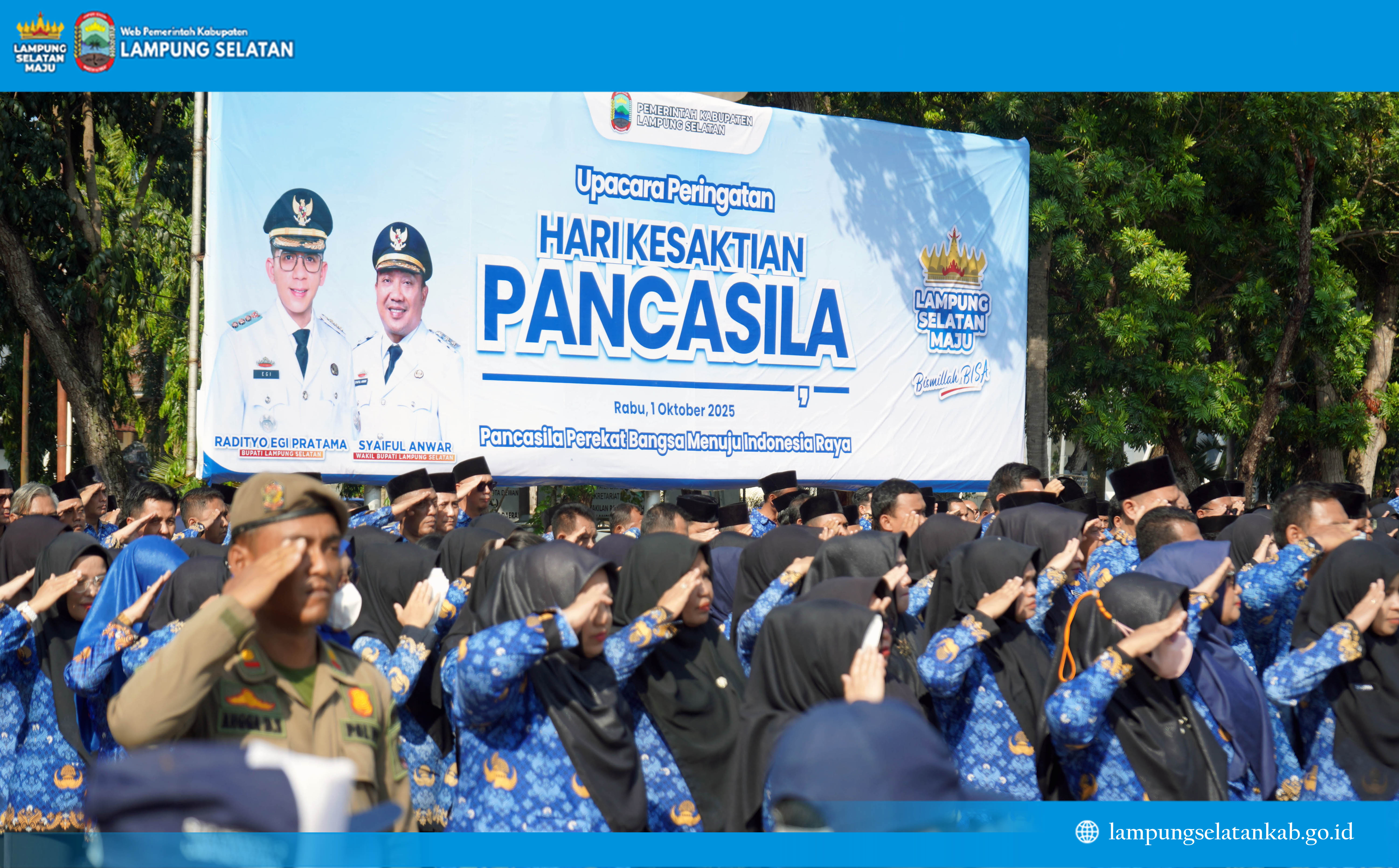 Lampung Selatan Peringati Hari Kesaktian Pancasila, Wujudkan Persatuan dan Nasionalisme