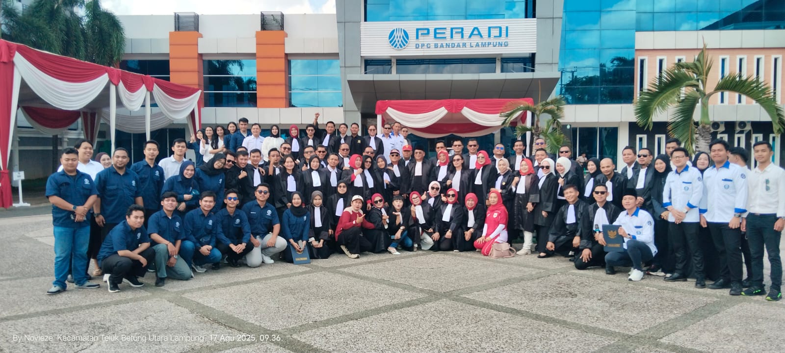 Gelar Upacara HUT RI, Peradi Bandar Lampung Serukan Perjuangan Hukum untuk Rakyat