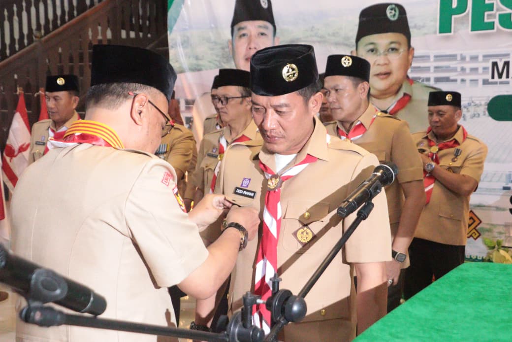 Kwarda Lampung Lantik Tiga Struktur Pengurus Pramuka Pesisir Barat