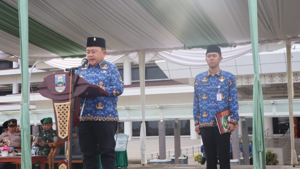 Pemkab Pesibar Gelar Upacara Paripurna, Wabup Ajak Jajarannya Layani Rakyat dengan Hati